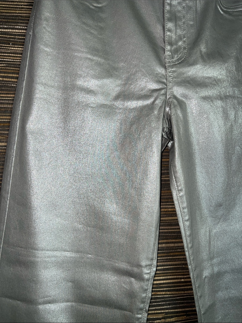 NWT Kut from the Kloth Miller High Rise Metallic Wide-Leg Pants Sz 2 - Picture 4 of 16
